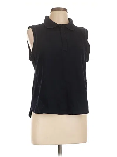 Pre-owned T By Talbots Sleeveless Blouse In Black
