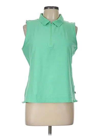 Pre-owned T By Talbots Sleeveless Blouse In Green