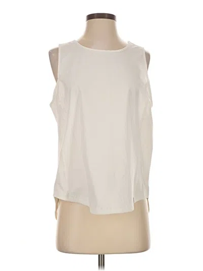 Pre-owned T By Talbots Sleeveless Blouse In Ivory