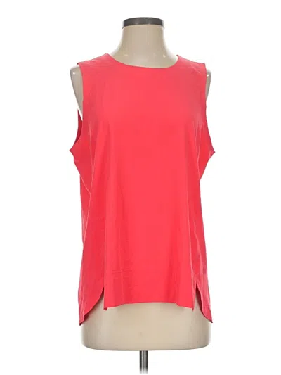 Pre-owned T By Talbots Sleeveless Blouse In Red