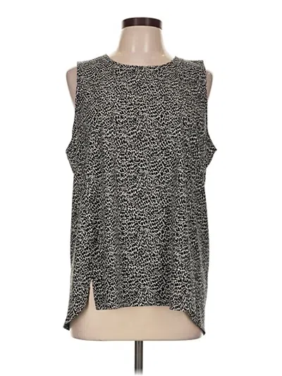 Pre-owned T By Talbots Sleeveless Top Black Boatneck Tops