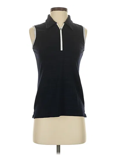 Pre-owned T By Talbots Sleeveless Top Black Halter Neckline Tops