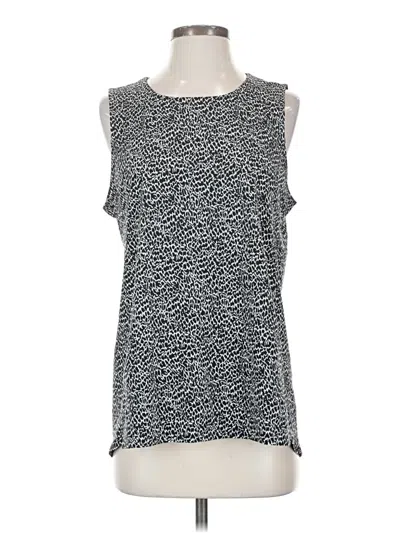 Pre-owned T By Talbots Sleeveless Top Gray Scoop Neck Tops
