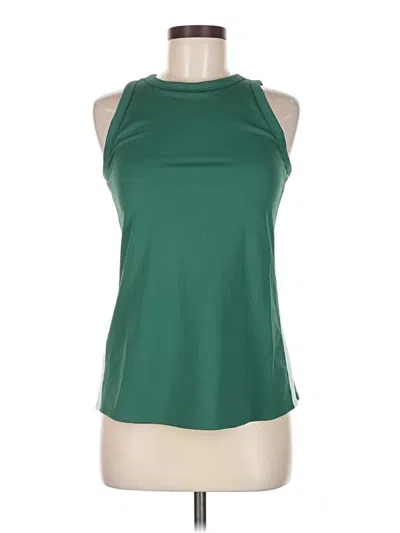 Pre-owned T By Talbots Sleeveless Top Green Halter Neckline Tops