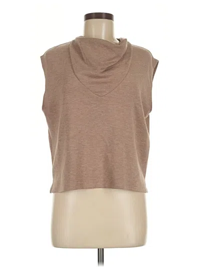 Pre-owned T By Talbots Sleeveless Top Tan Cowl Neck Tops