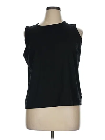 Pre-owned T By Talbots Sleeveless T-shirt In Black