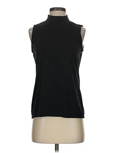 Pre-owned T By Talbots Sleeveless T-shirt In Black