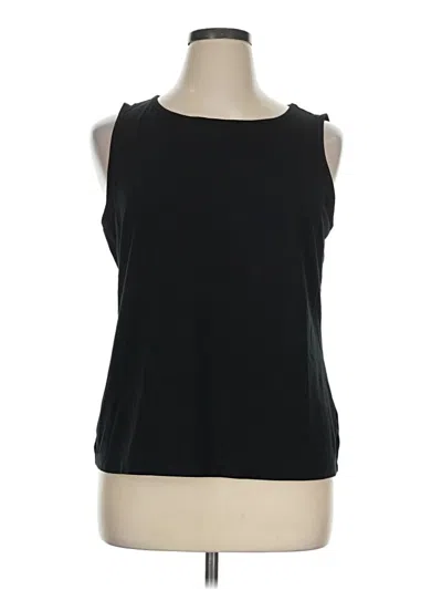 Pre-owned T By Talbots Sleeveless T-shirt In Black