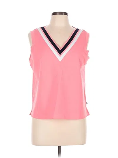 Pre-owned T By Talbots Sleeveless T-shirt In Pink