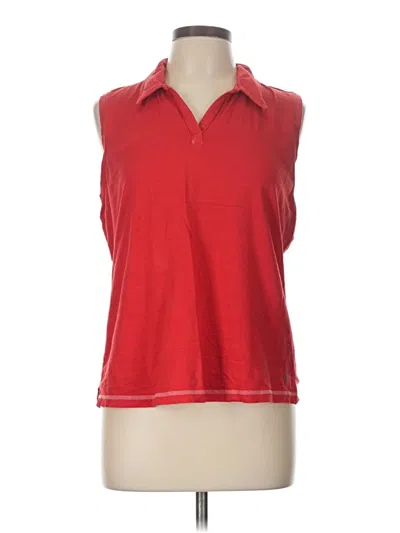 Pre-owned T By Talbots Sleeveless T-shirt In Red
