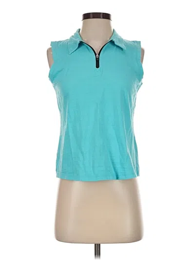 Pre-owned T By Talbots Sleeveless T-shirt In Teal
