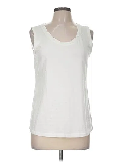 Pre-owned T By Talbots Sleeveless T-shirt In White