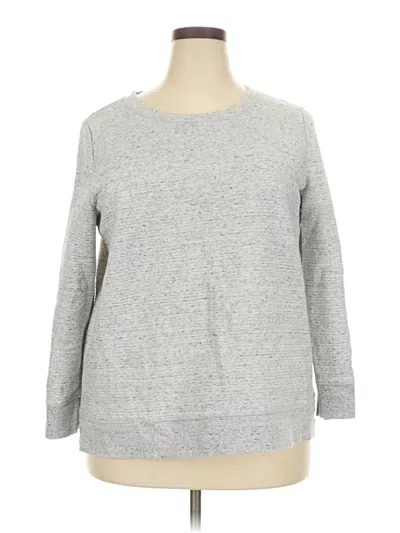 Pre-owned T By Talbots Sweatshirt In Gray