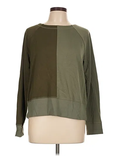 Pre-owned T By Talbots Sweatshirt In Green