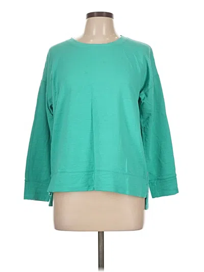 Pre-owned T By Talbots Sweatshirt In Green