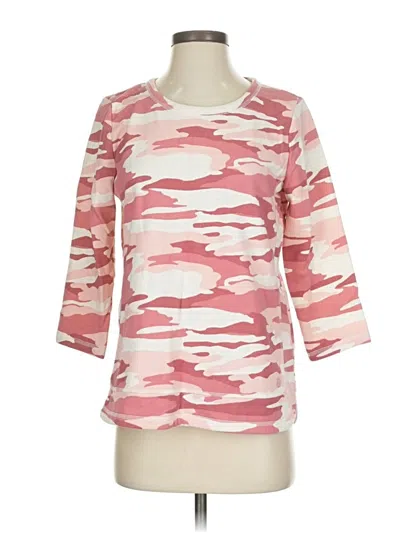 Pre-owned T By Talbots Sweatshirt In Pink