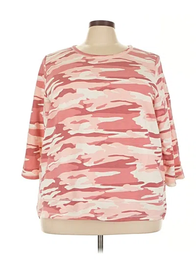 Pre-owned T By Talbots Sweatshirt In Pink