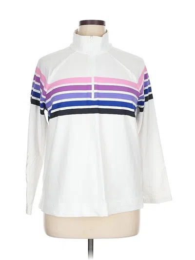 Pre-owned T By Talbots Sweatshirt In White