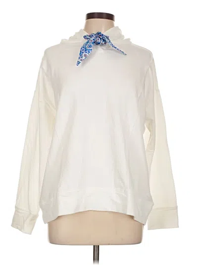 Pre-owned T By Talbots Sweatshirt In White