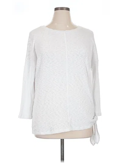 Pre-owned T By Talbots Sweatshirt In White