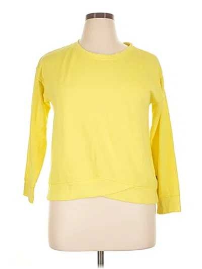 Pre-owned T By Talbots Sweatshirt In Yellow
