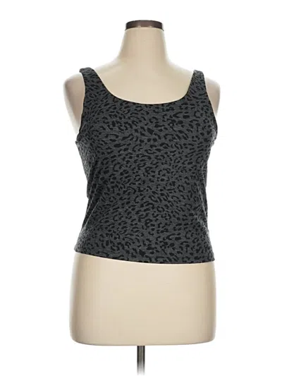 Pre-owned T By Talbots Tank Top Gray Strapless Neckline Tops