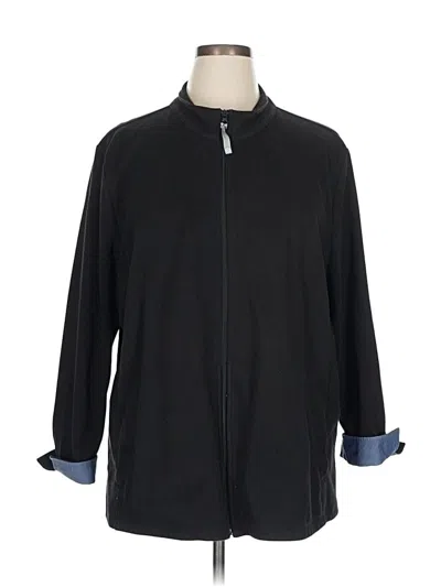 Pre-owned T By Talbots Track Jacket In Black