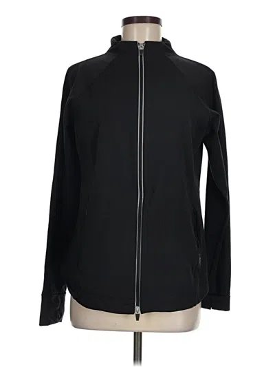 Pre-owned T By Talbots Track Jacket In Black