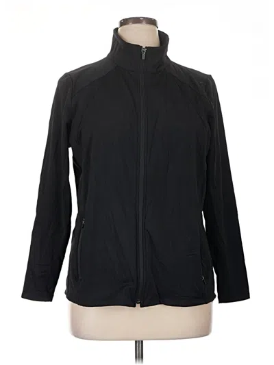 Pre-owned T By Talbots Track Jacket In Black