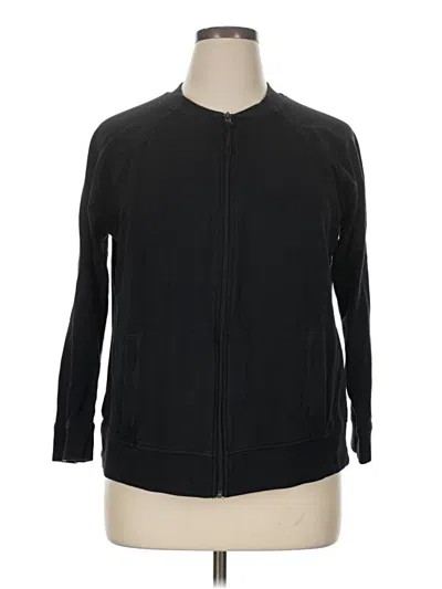 Pre-owned T By Talbots Track Jacket In Black