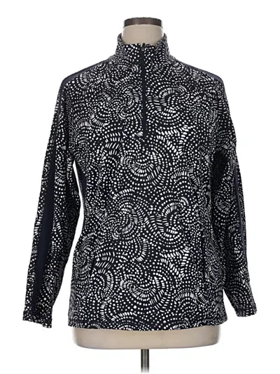 Pre-owned T By Talbots Track Jacket In Blue