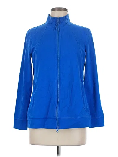 Pre-owned T By Talbots Track Jacket In Blue