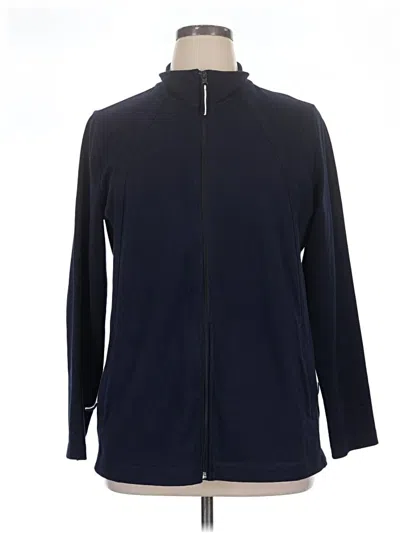 Pre-owned T By Talbots Track Jacket In Blue