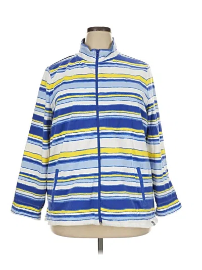 Pre-owned T By Talbots Track Jacket In Blue