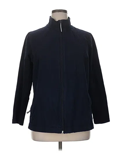 Pre-owned T By Talbots Track Jacket In Blue