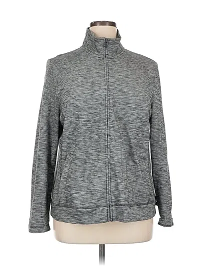 Pre-owned T By Talbots Track Jacket In Gray