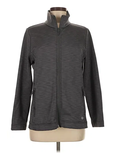 Pre-owned T By Talbots Track Jacket In Gray