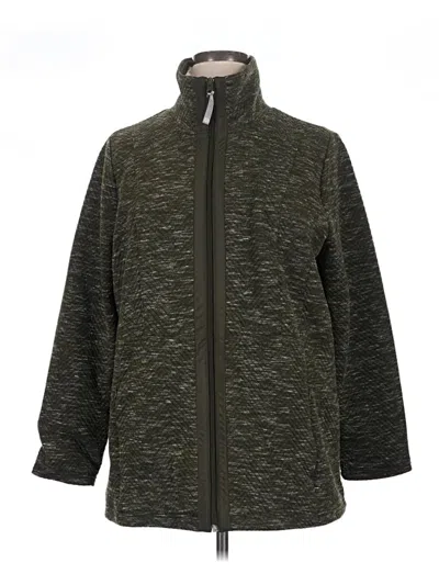 Pre-owned T By Talbots Track Jacket In Green