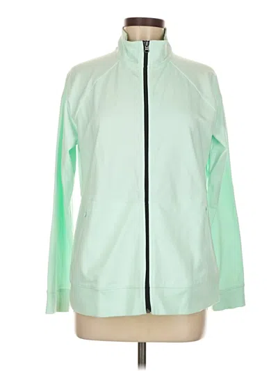 Pre-owned T By Talbots Track Jacket In Green