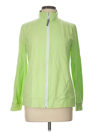 Pre-owned T By Talbots Track Jacket In Green