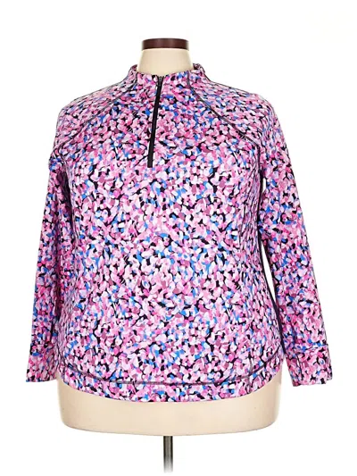 Pre-owned T By Talbots Track Jacket In Pink