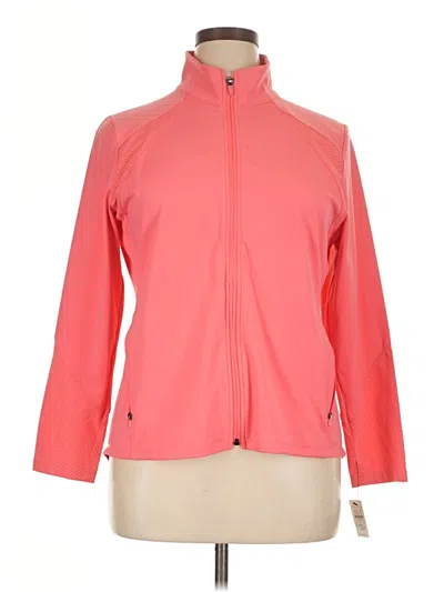 Pre-owned T By Talbots Track Jacket In Pink