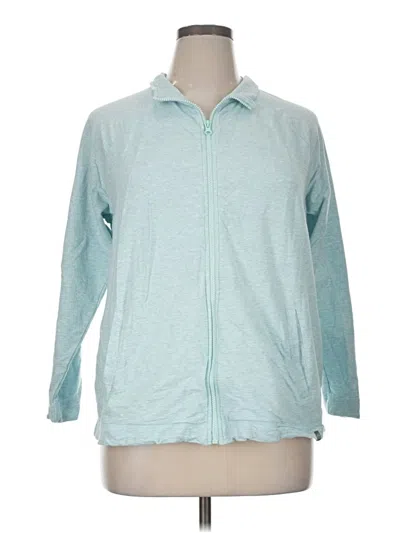 Pre-owned T By Talbots Track Jacket In Teal
