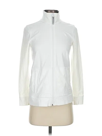 Pre-owned T By Talbots Track Jacket In White