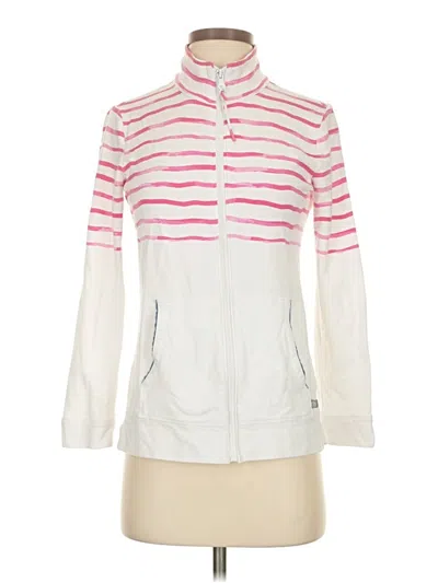 Pre-owned T By Talbots Track Jacket In White