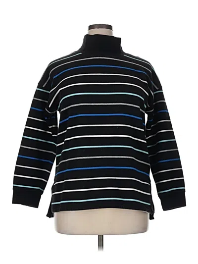 Pre-owned T By Talbots Turtleneck Sweater In Black