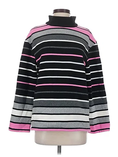 Pre-owned T By Talbots Turtleneck Sweater In Black