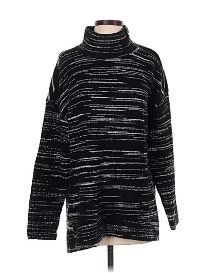 Pre-owned T By Talbots Turtleneck Sweater In Black