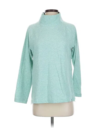 Pre-owned T By Talbots Turtleneck Sweater In Blue