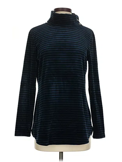 Pre-owned T By Talbots Turtleneck Sweater In Blue